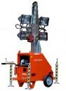 Belysningsmast 7m 4x400W
