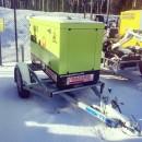 Generator 18 Kva 14 kW, inkl släpvagn 80km/h